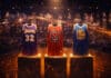 NBA 왕조 NBA 왕조를 상징하는 레이커스 32·불스 23·워리어스 30 유니폼 전시와 우승 연도 타임라인